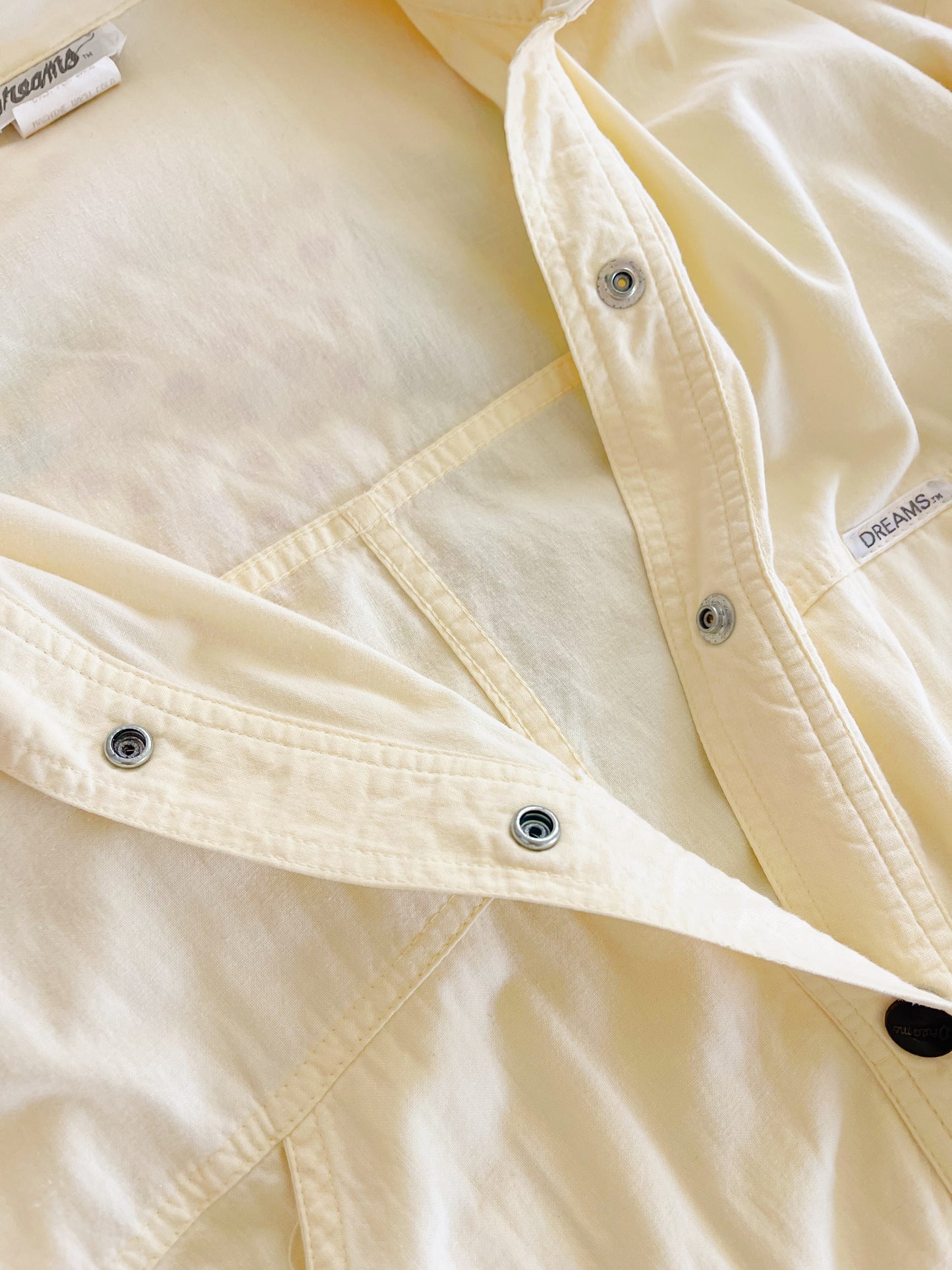 1980’s Cream Lemon Color Jumpsuit