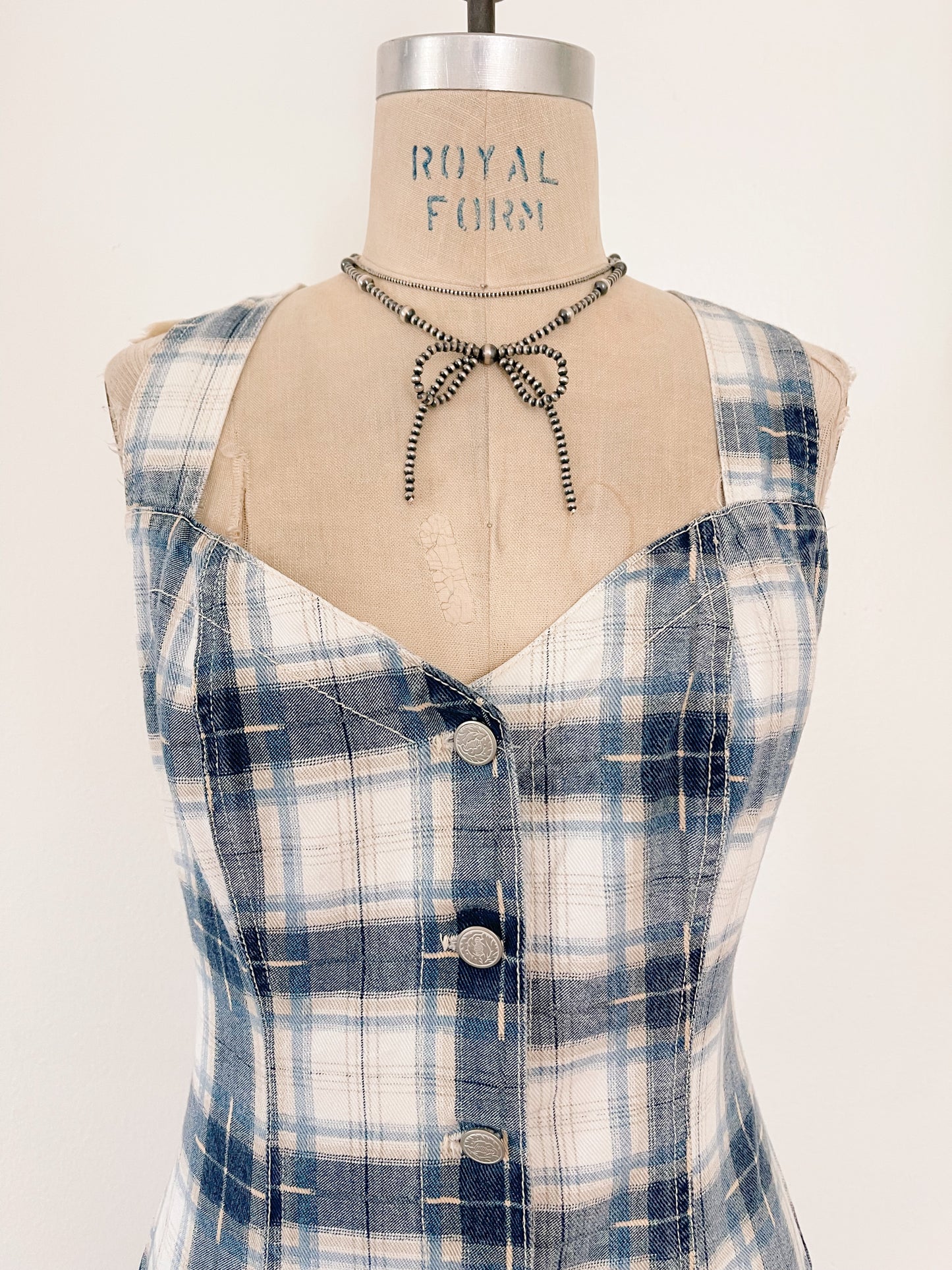 1990’s Cotton Checked Mini Dress