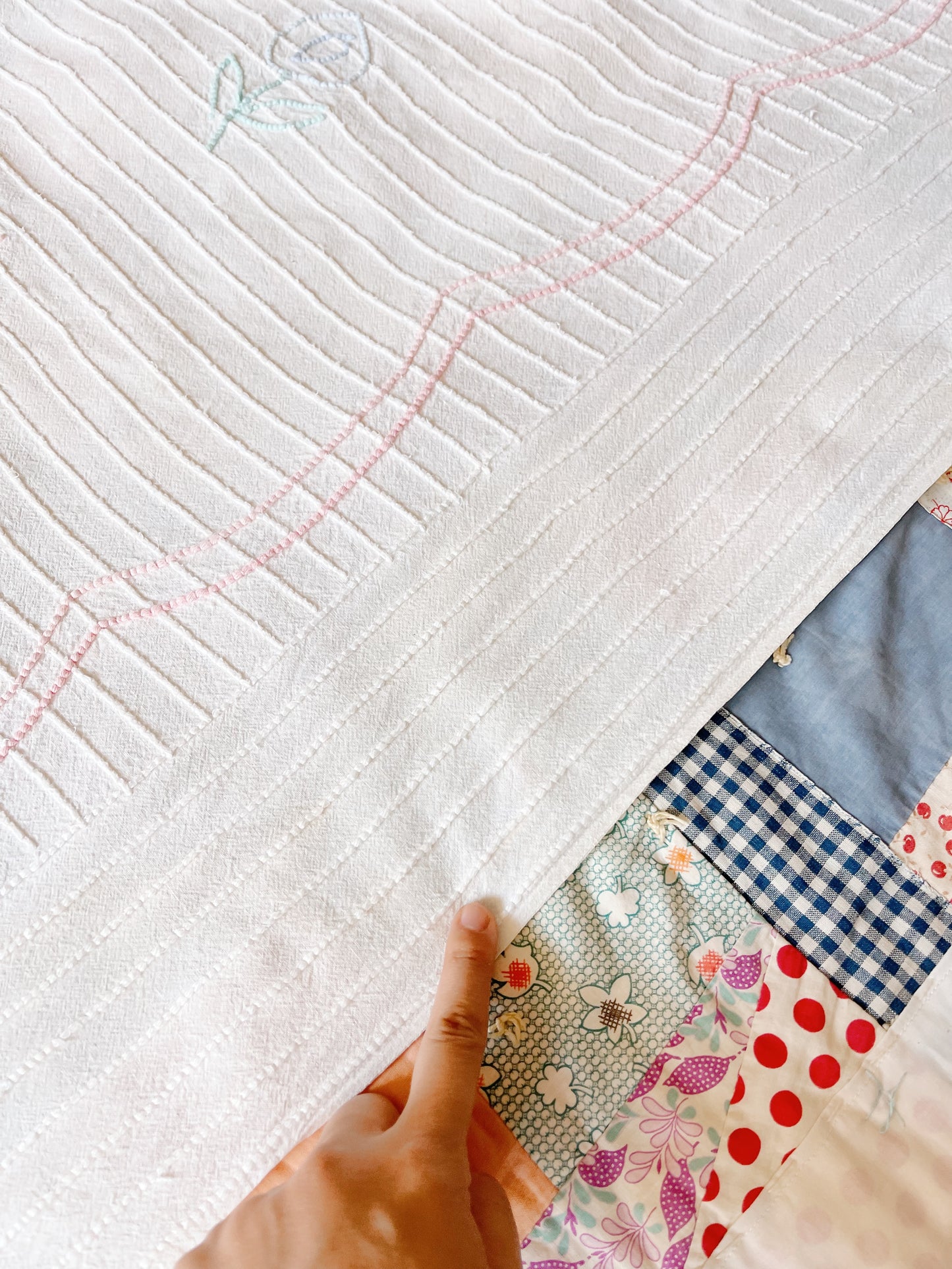 Vintage Chenille Fabric Sheets
