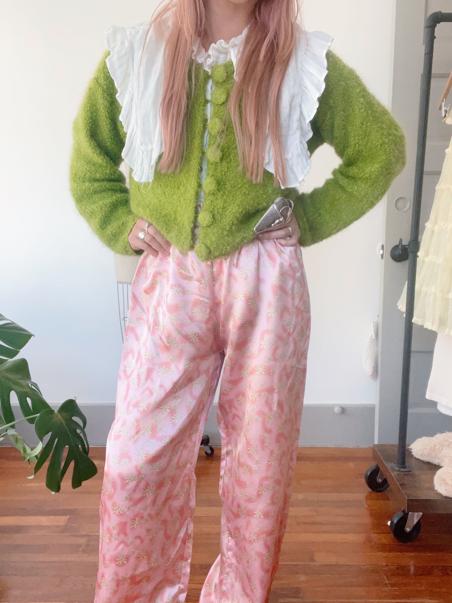 1990s Flowers Printed Easy-Pants