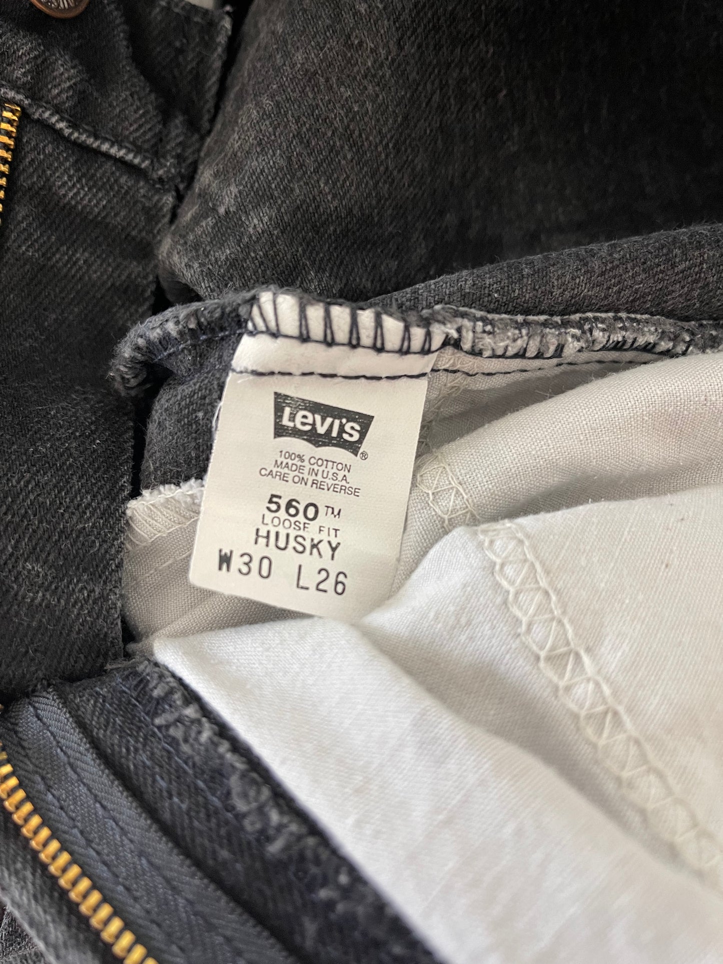 1990’s Levi’s 560 Black Denim