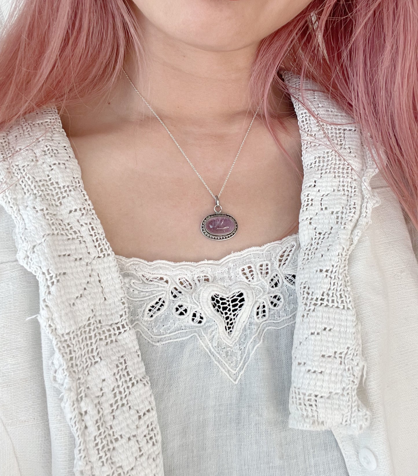 Vintage Amethyst Necklace