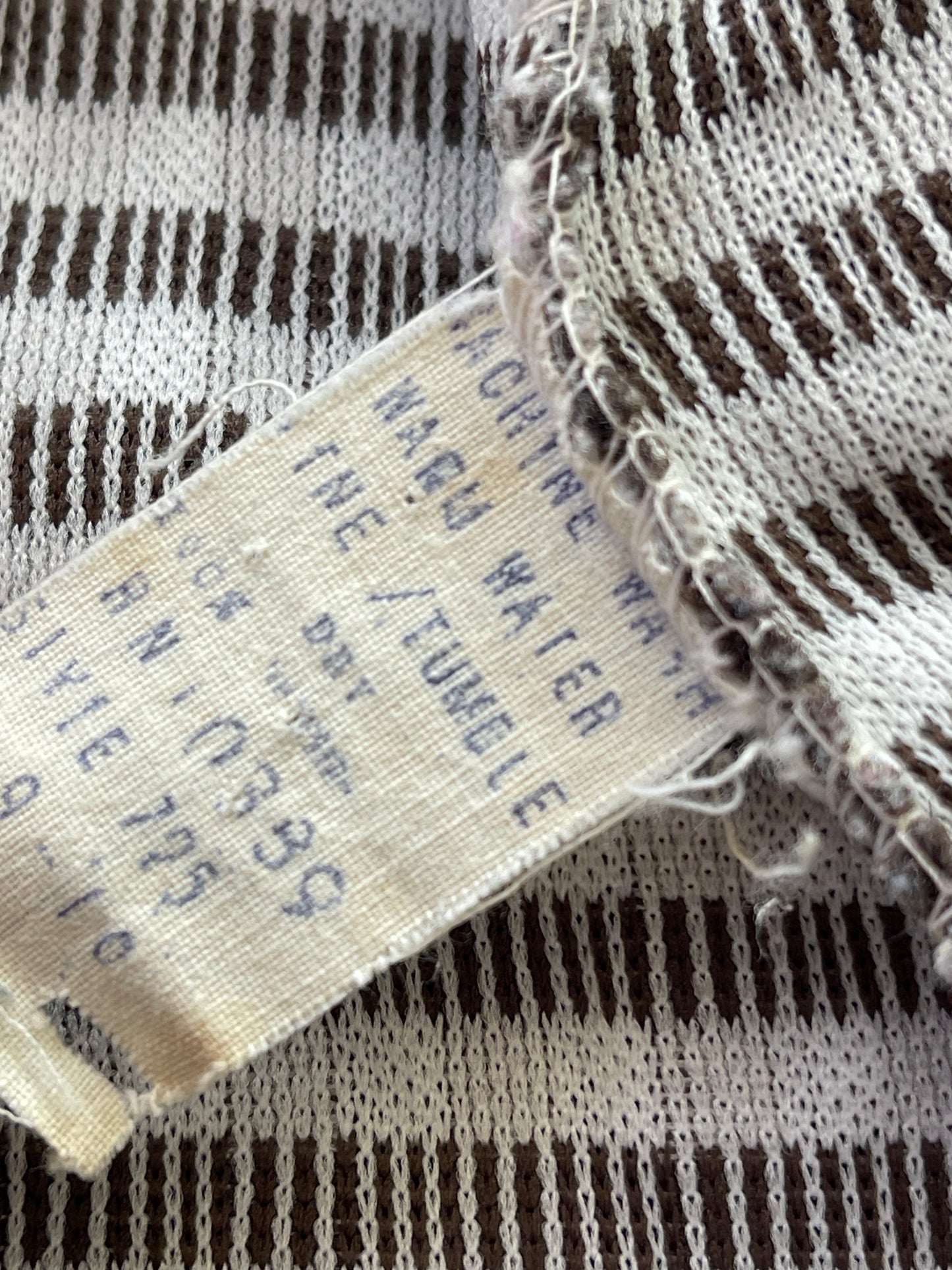 1970s Brown and White Checked Flare Pants