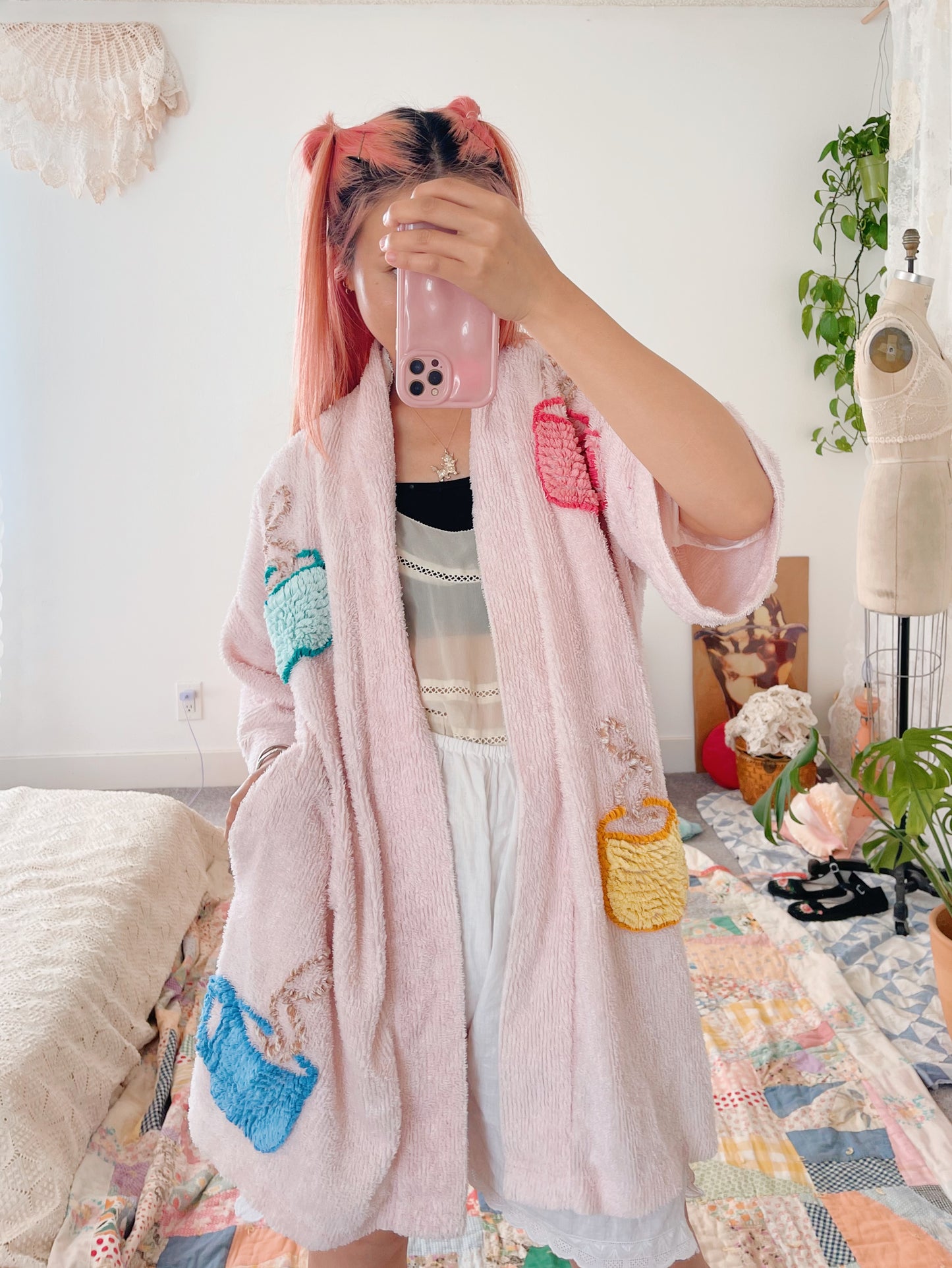 1990s Chenille Cups Robe