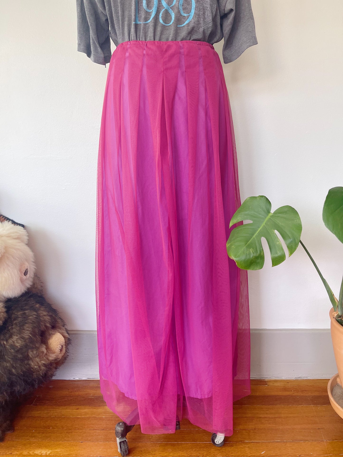 lilac colored soft tulle skirt