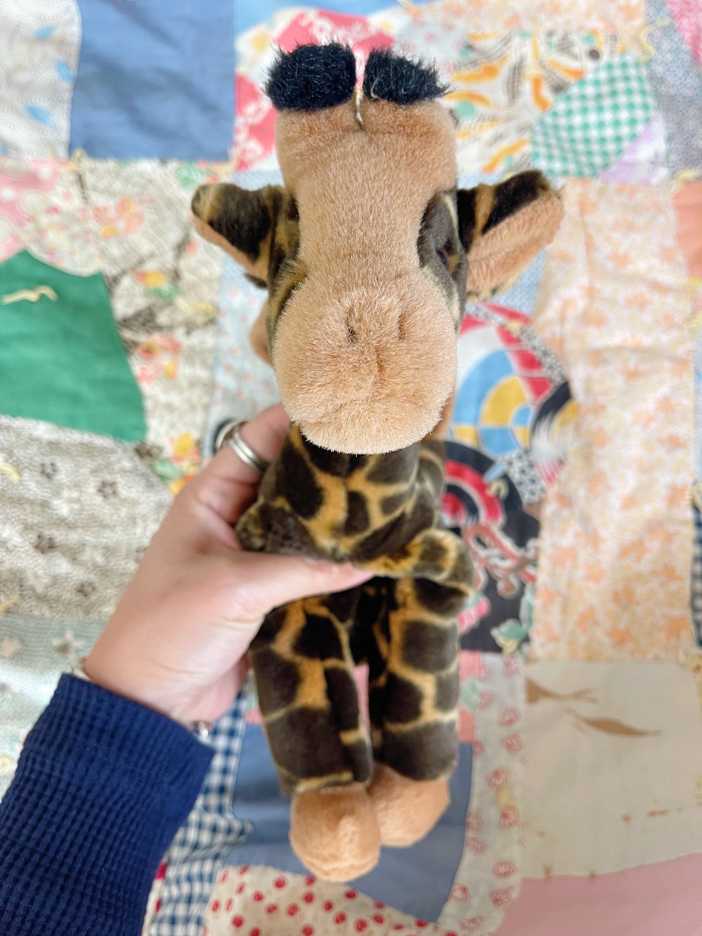 Giraffe Plush Hand Bag Purse
