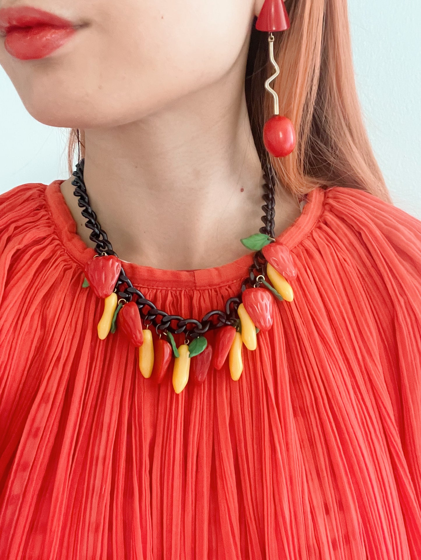 Vintage 1970’s Fruit Necklace.