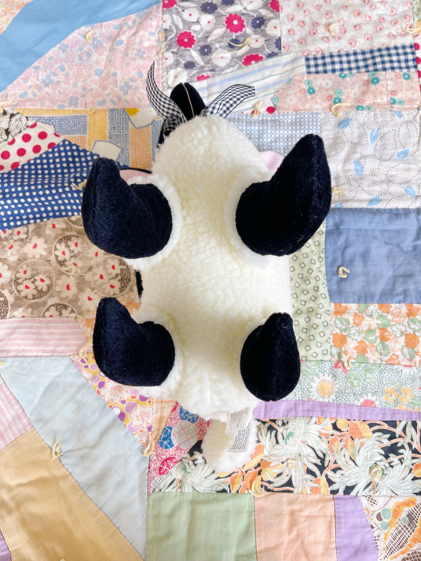 Black Sheep Plush Hand Bag Purse