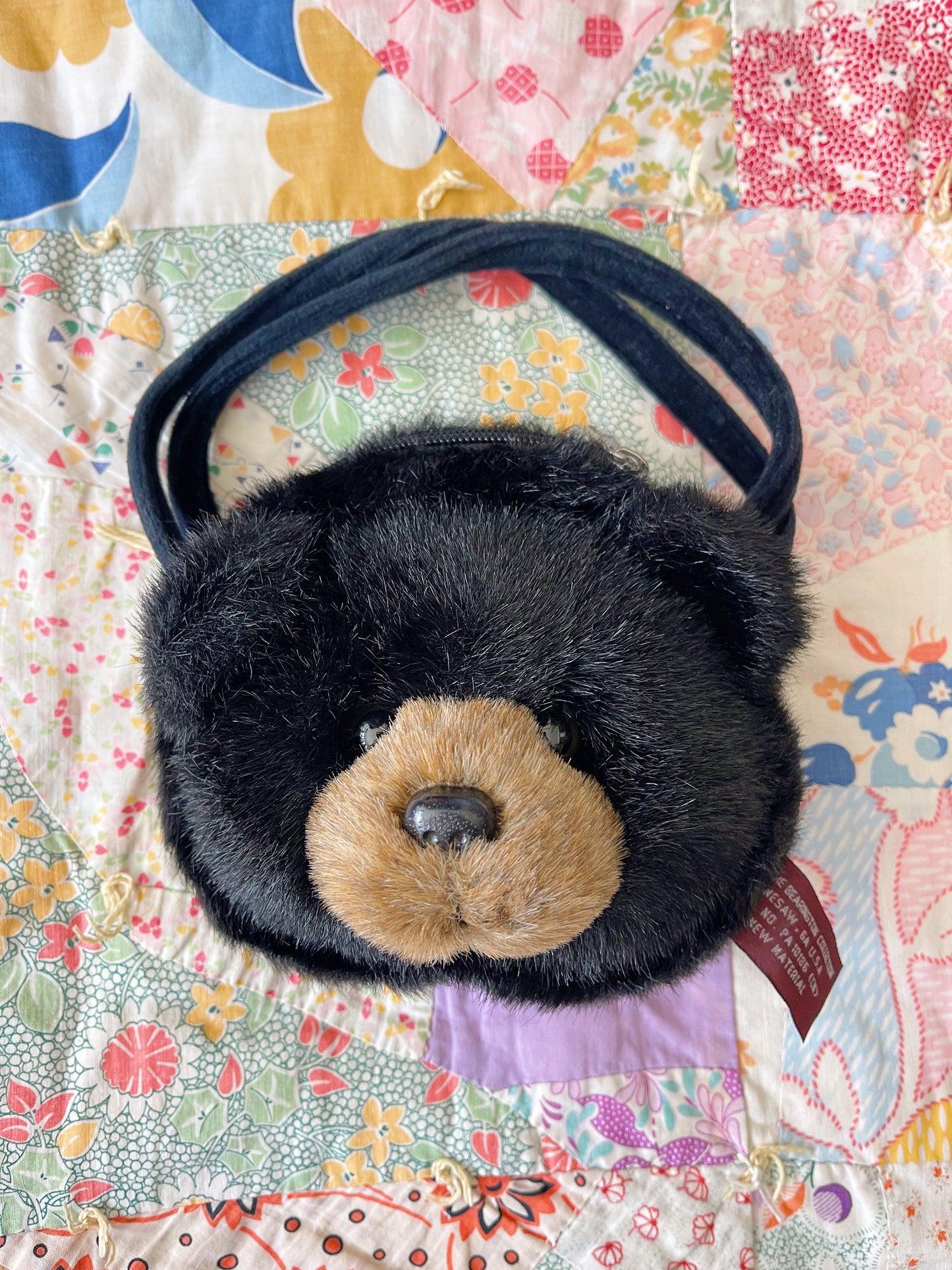 Bear Face Plush mini Hand Purse