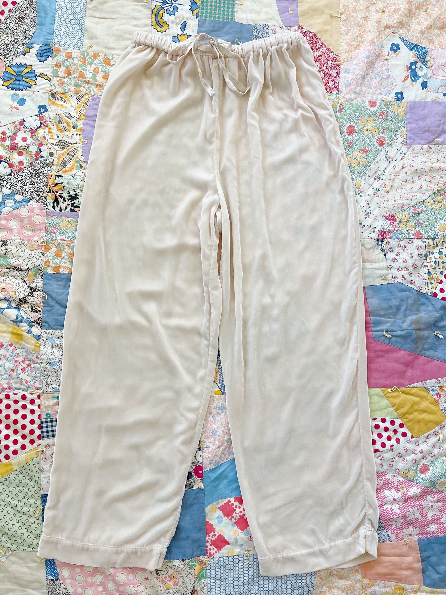 1990s Silk Lovely Long Pants