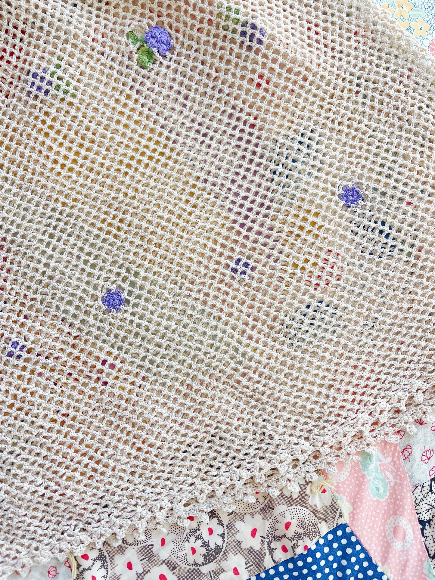 Vintage Crochet Long Dress