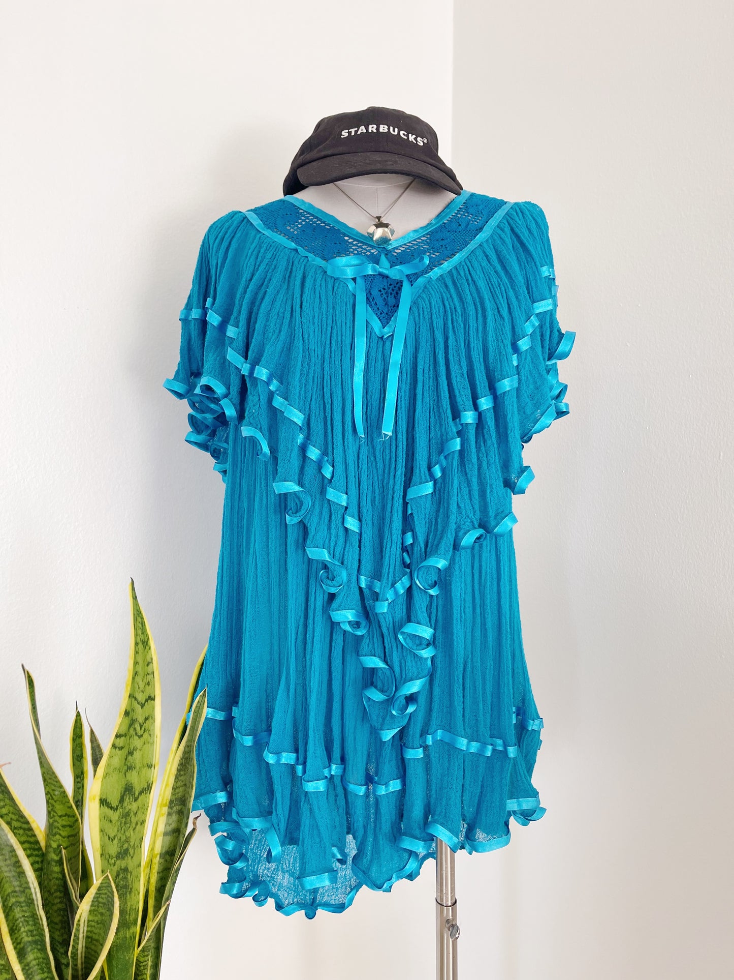 1990’s Right Blue Frill Tops From Mexico.