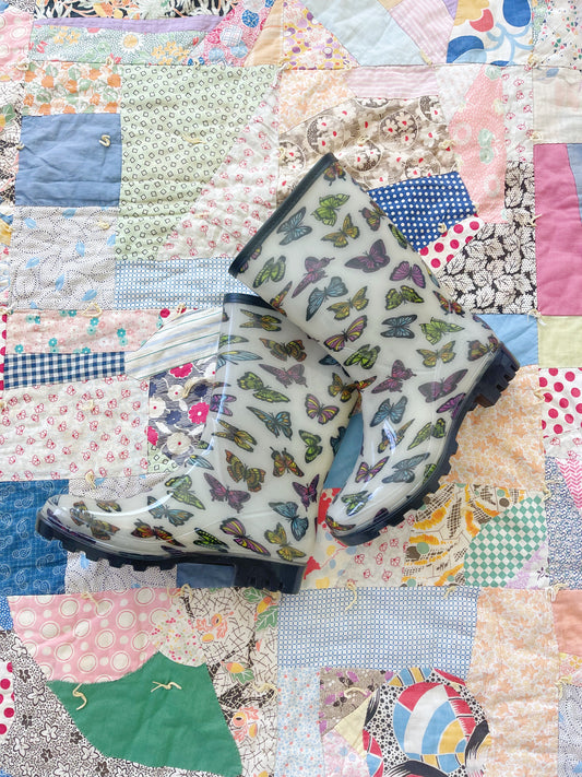 Butterfly Rain Boots