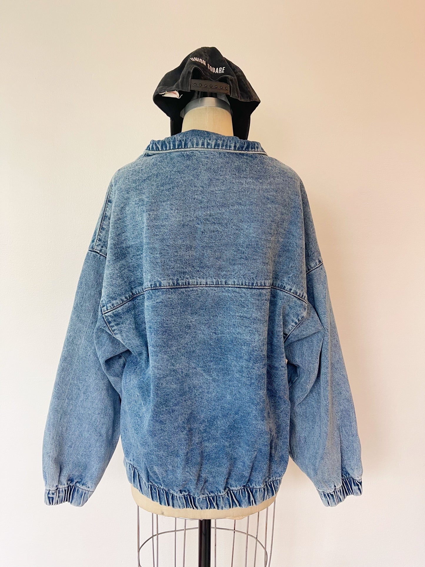 Cotton Denim Pullover Tops