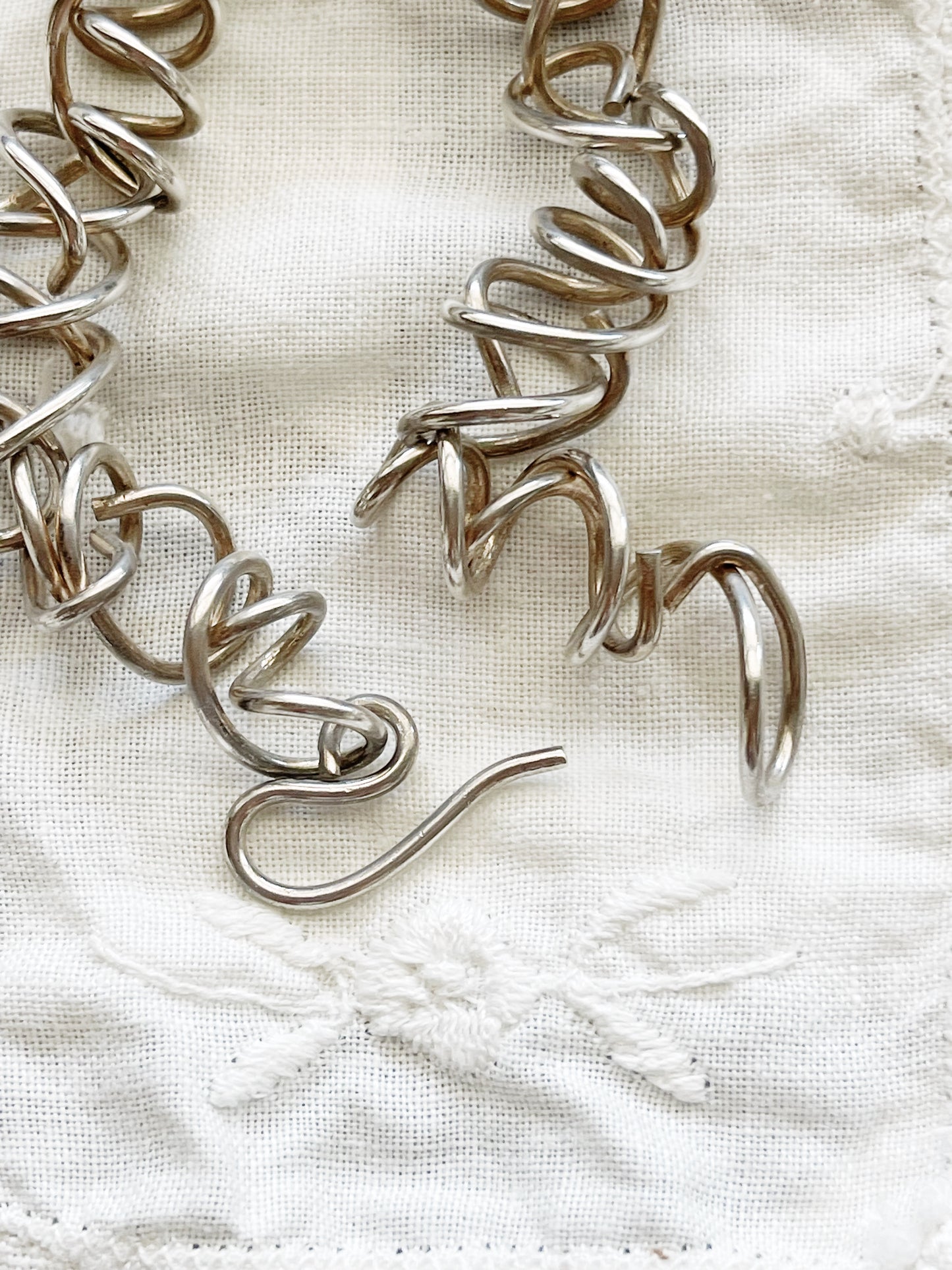 Vintage Silver Coils Bracelet
