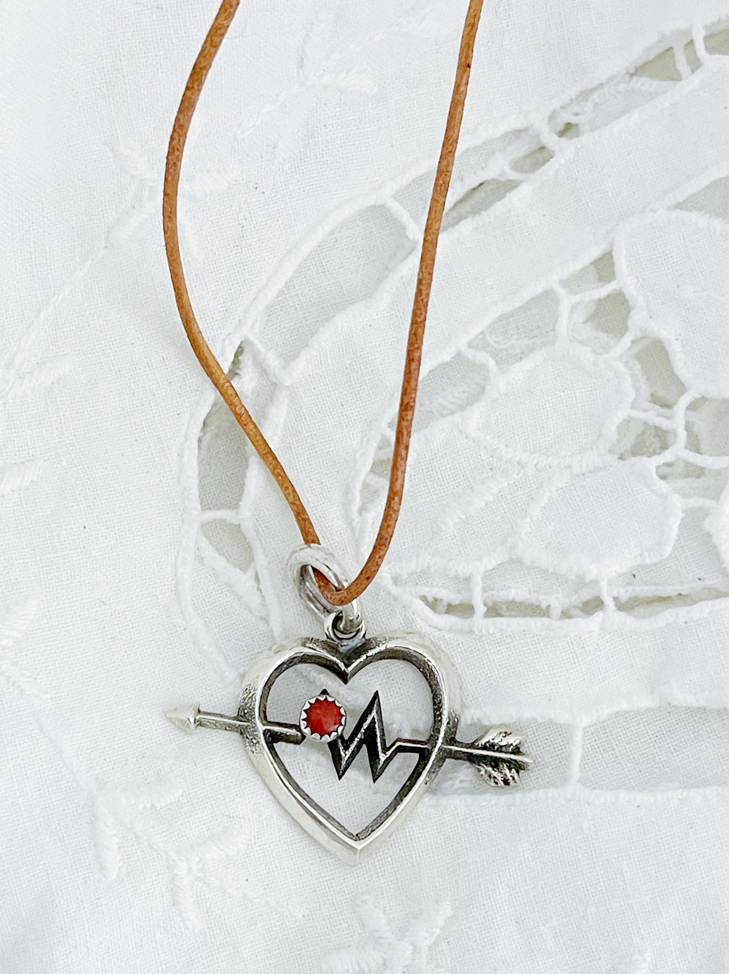 Aaron Anderson Heart Arrow Necklace.