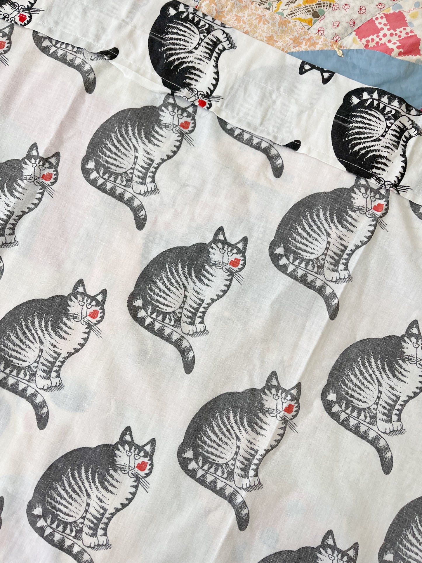 Vintage Kliban Cat Sheets Curtains