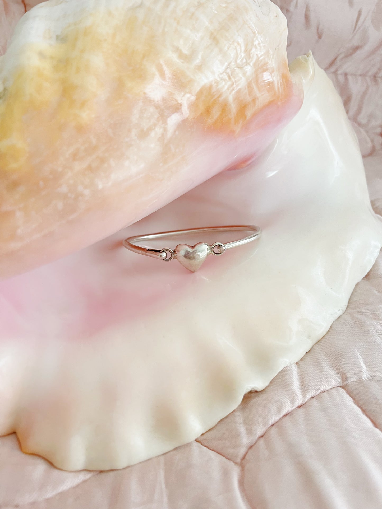 1980’s Silver Heart Silver Cuff