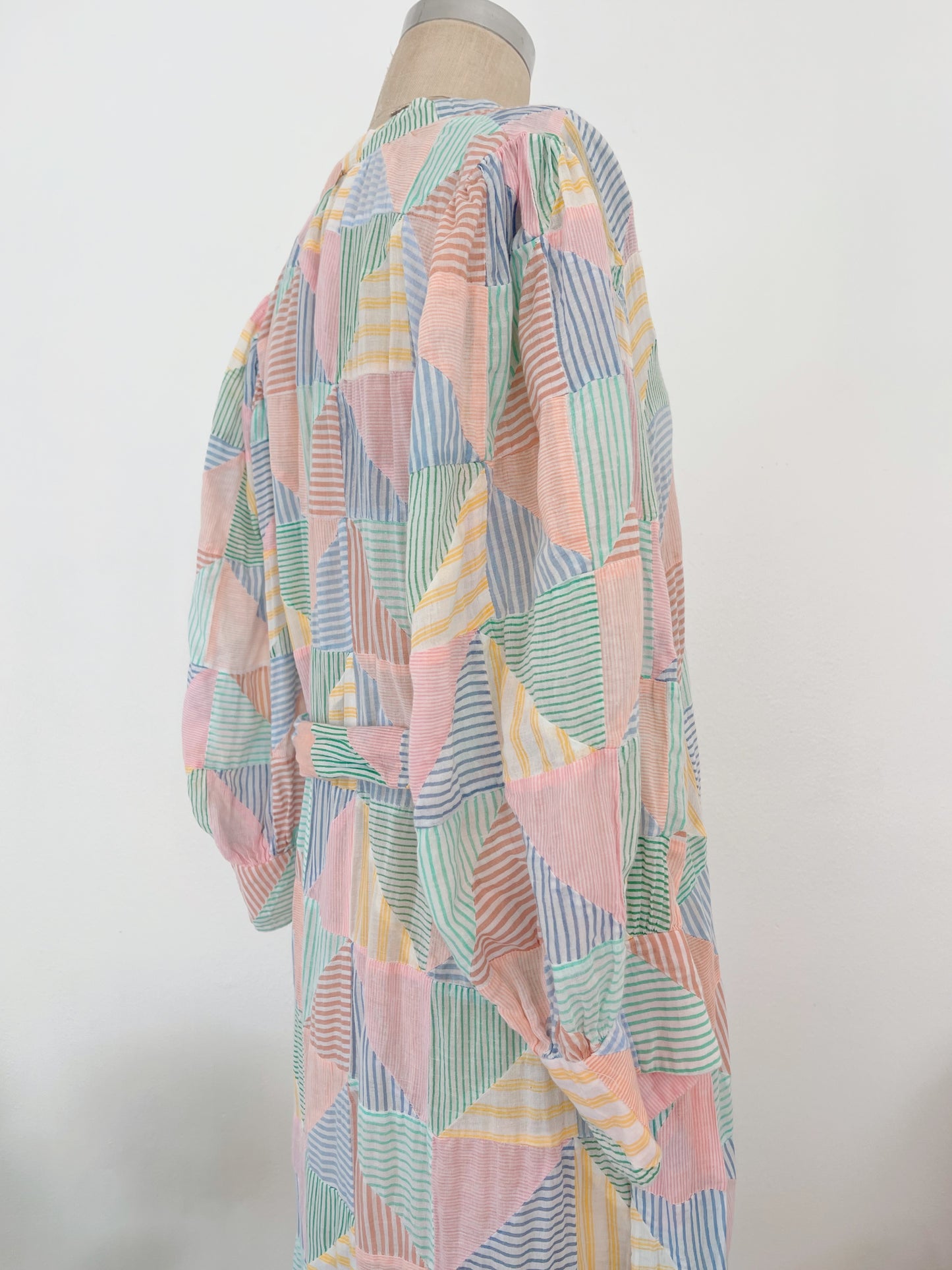 Cotton Patchwork Long Dress.