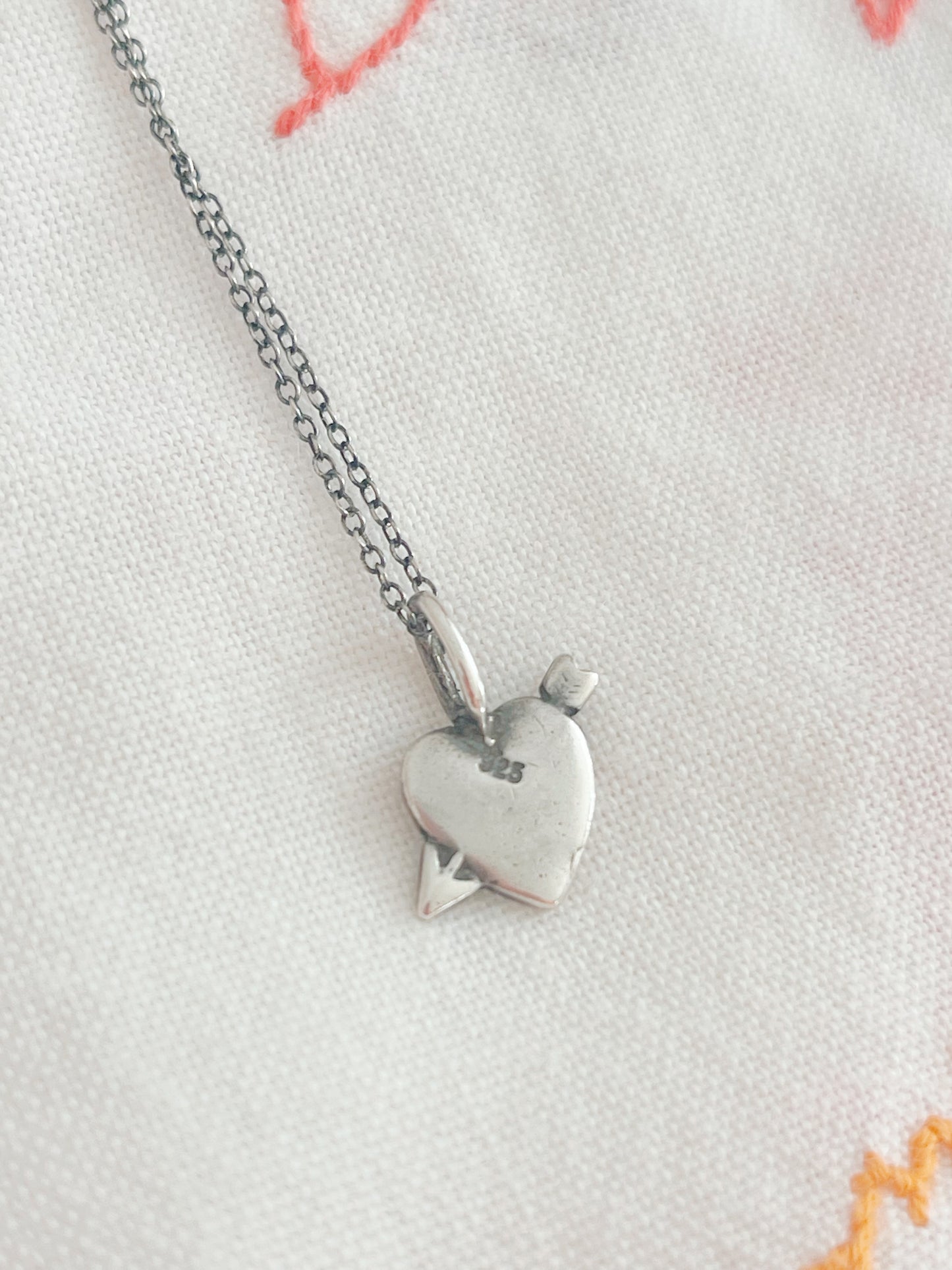 Tiny Heart Silver Necklace