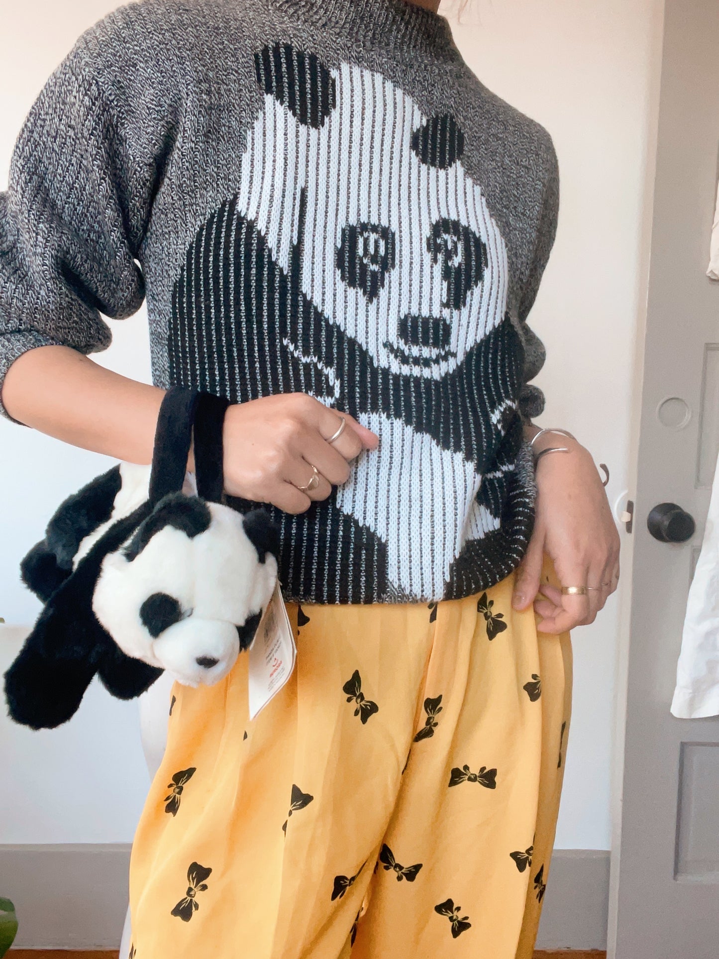 1980s Panda Knit Sweater