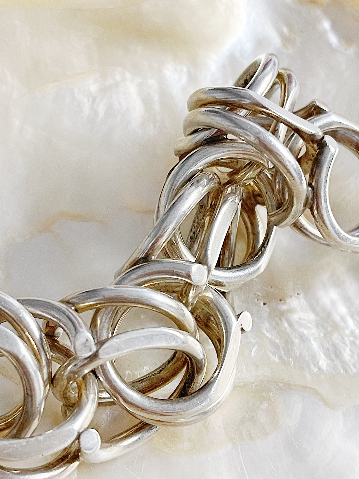 Vintage Handmade Denmark Silver Bracelet