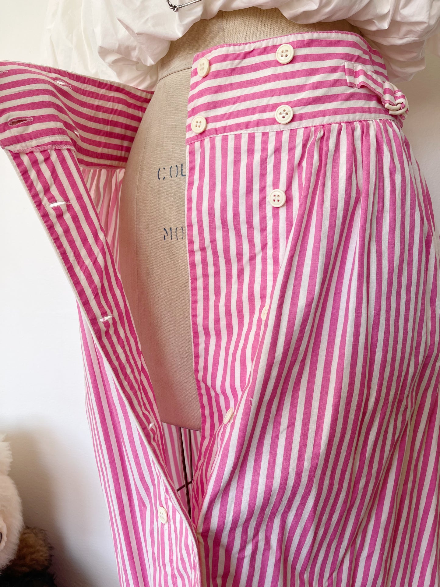 1980s Made in Germany Pink Striped Shirt