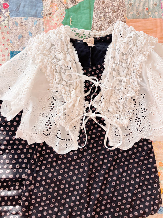 1990s Tiny Flowers Long Dress