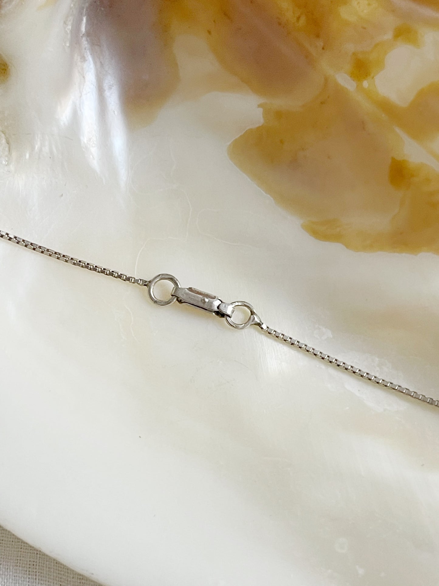 Vintage Engravable Silver Necklace