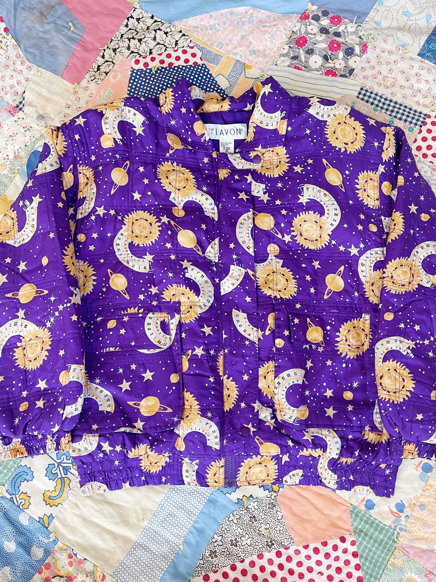 1990s Moon and Sun Silk Blouson