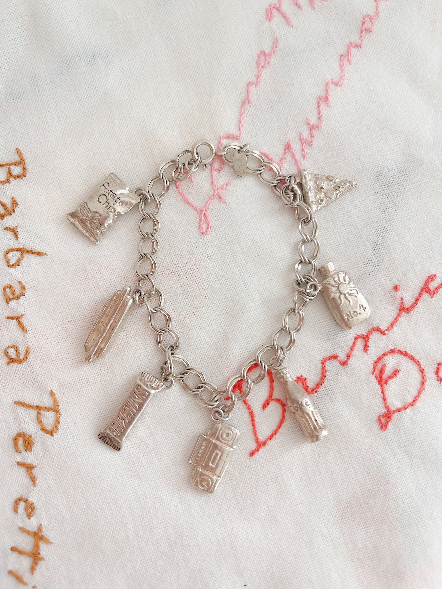 Vintage New York Motif Charms Bracelet