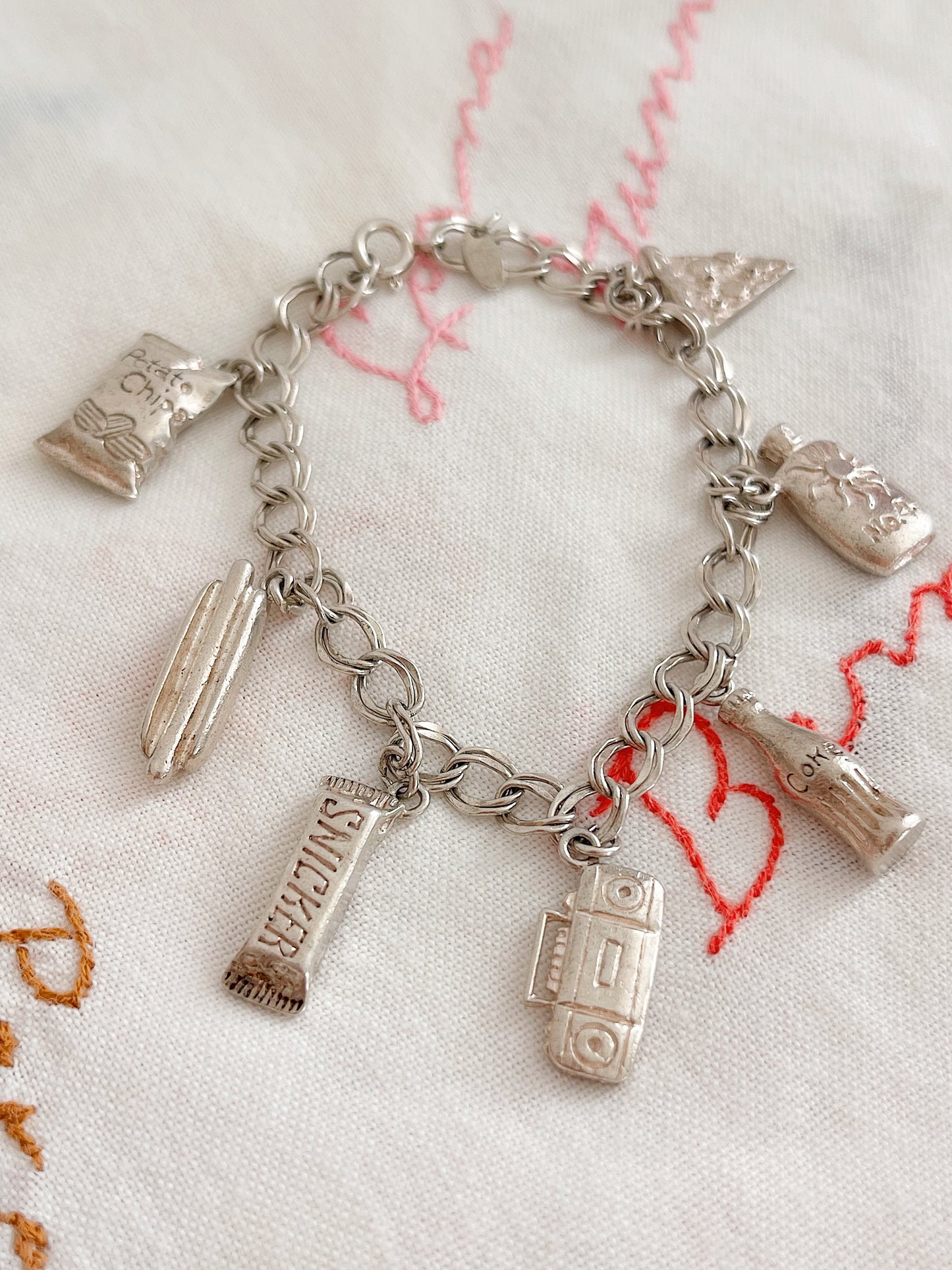 Vintage New York Motif Charms Bracelet