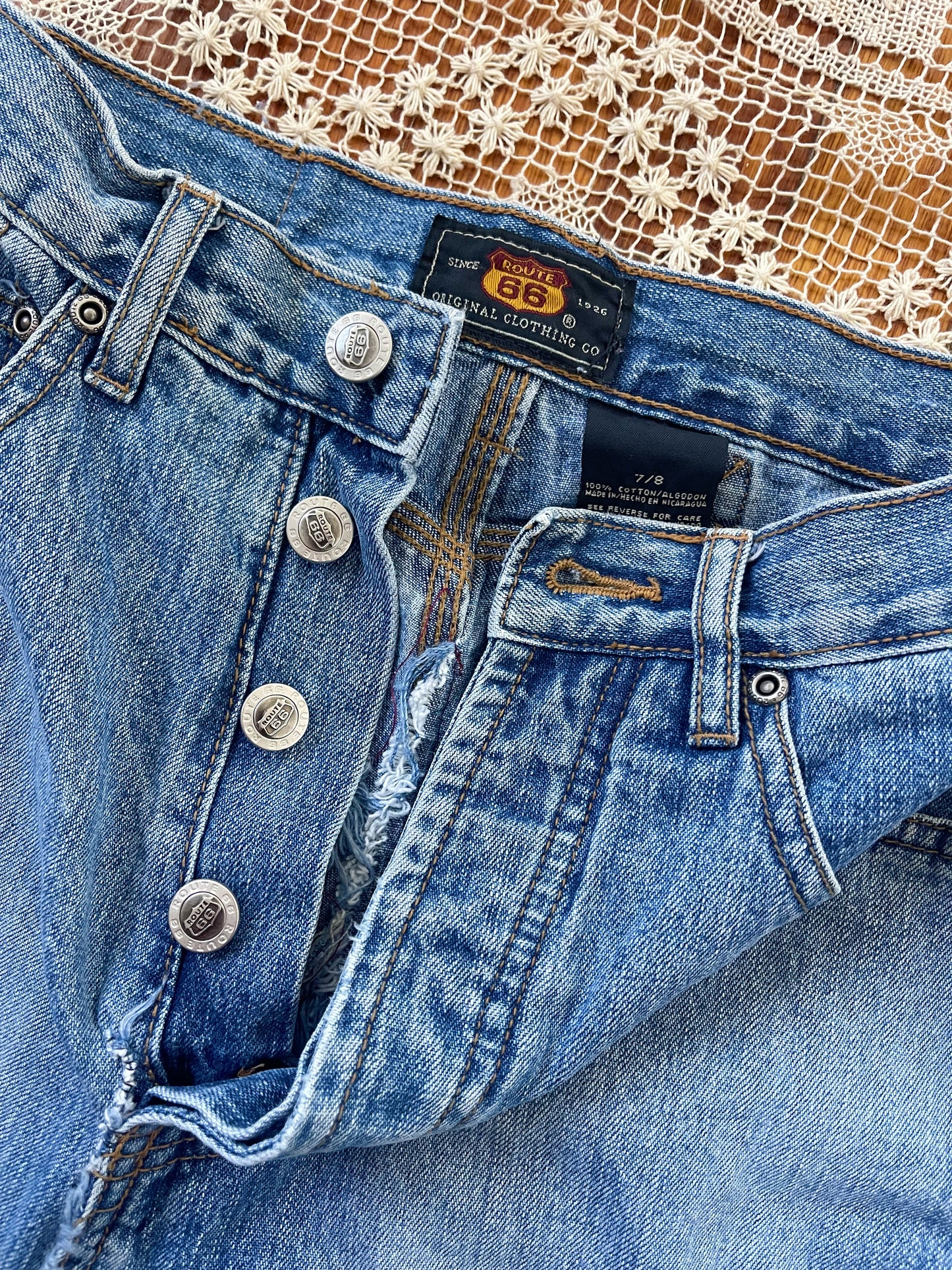 Remake Denim Maxi Skirt