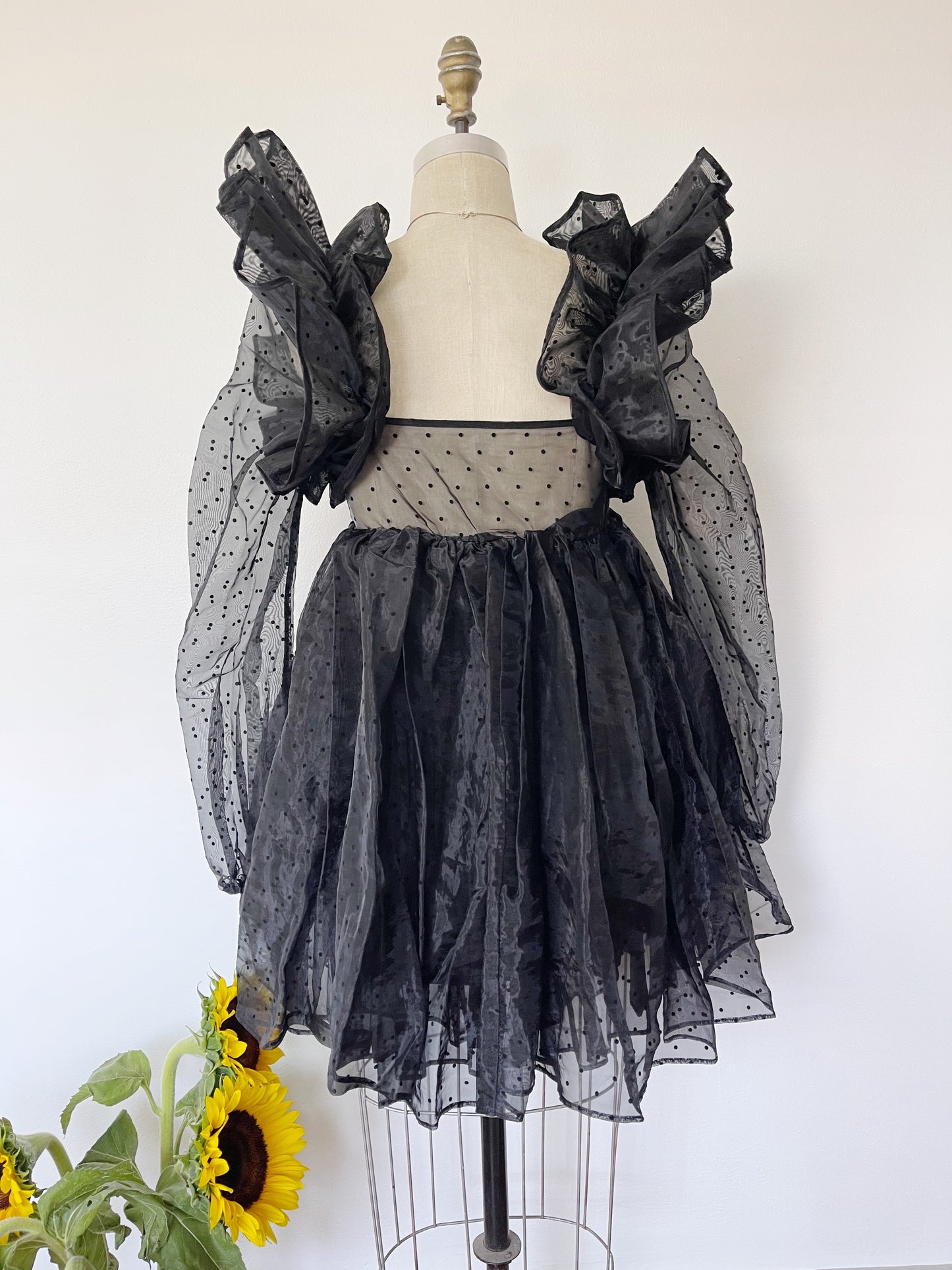 Black Dots Sheer Dress