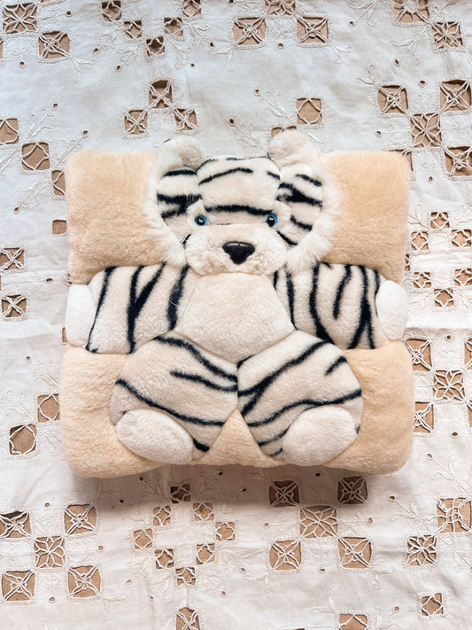 Animal Cushion White Tiger