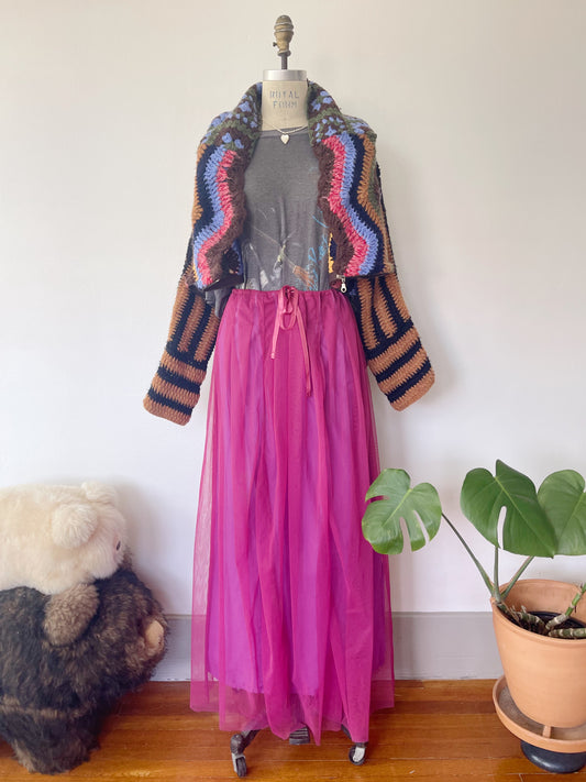 lilac colored soft tulle skirt