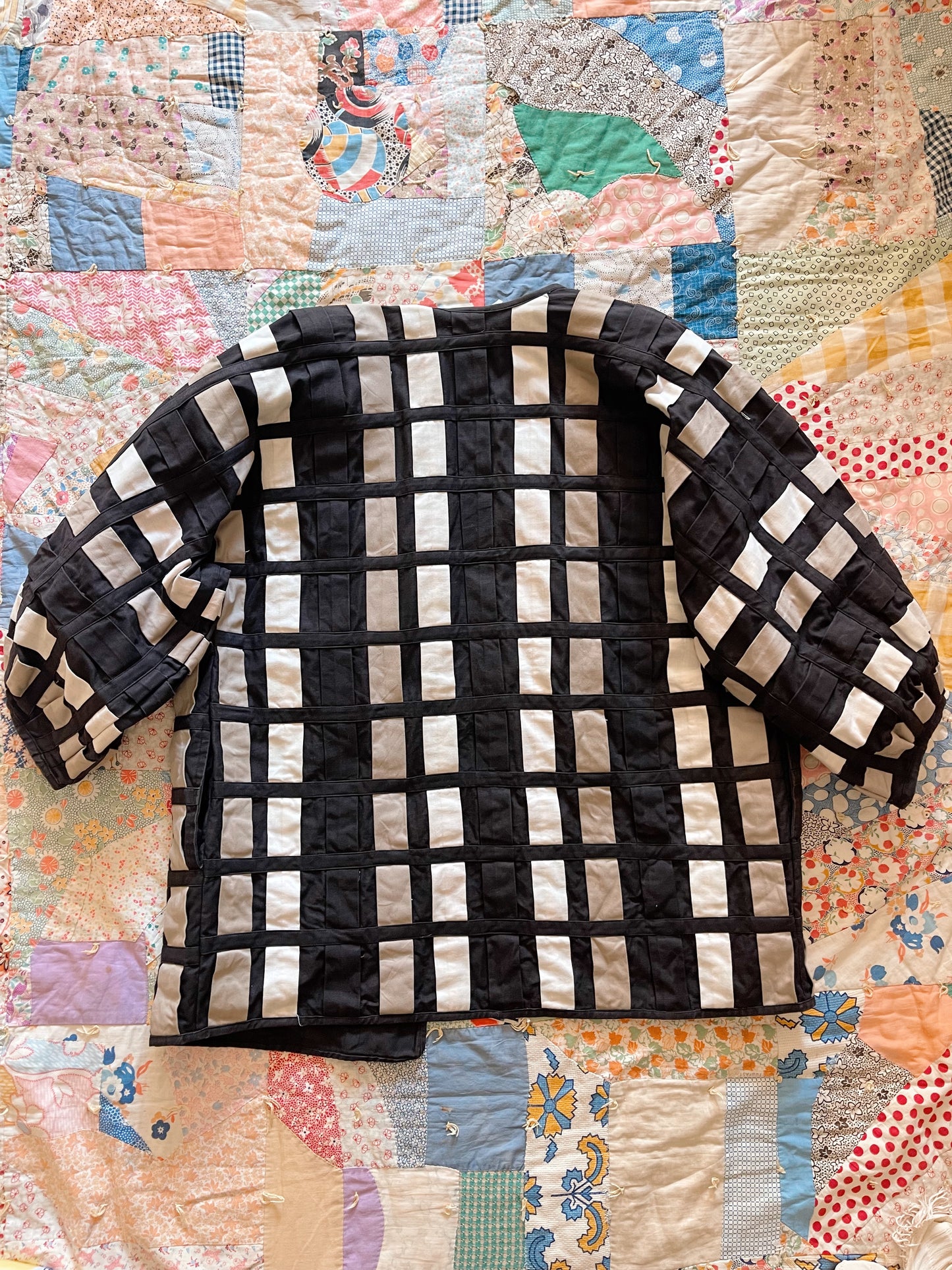 1990s Color Block Cotton Jacket