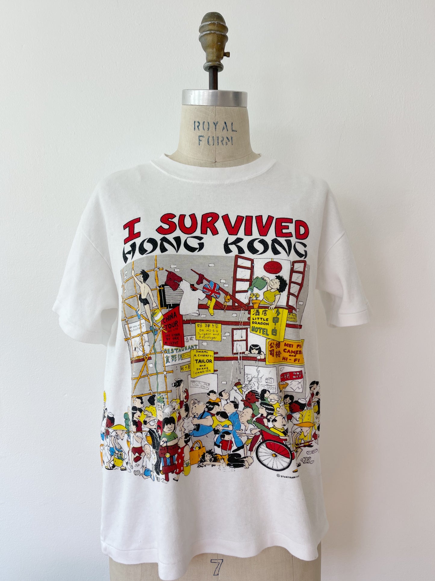 1980s HONG KONG Survived Tee