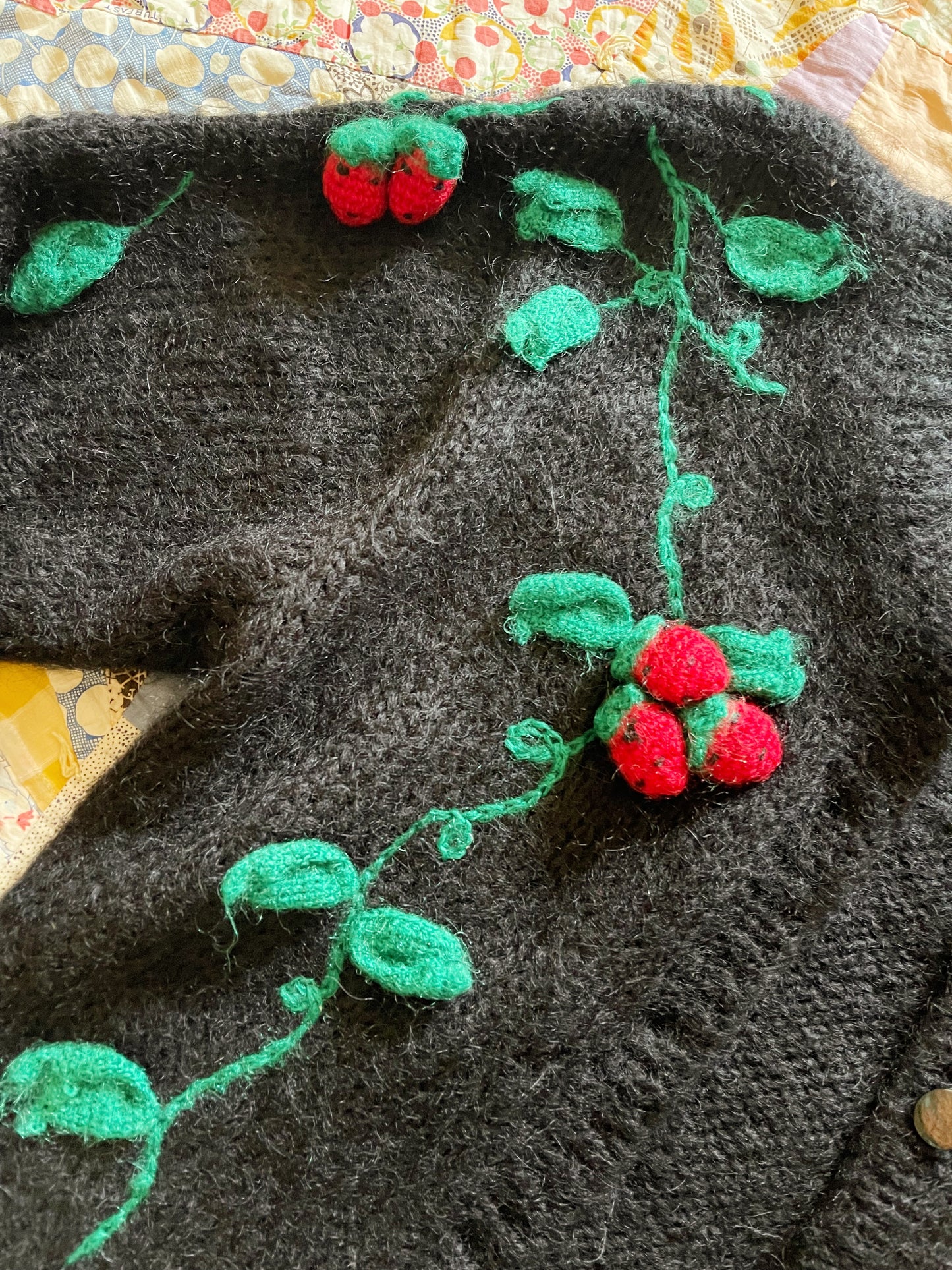 1980s Strawberry’s Mohair Cardigan.