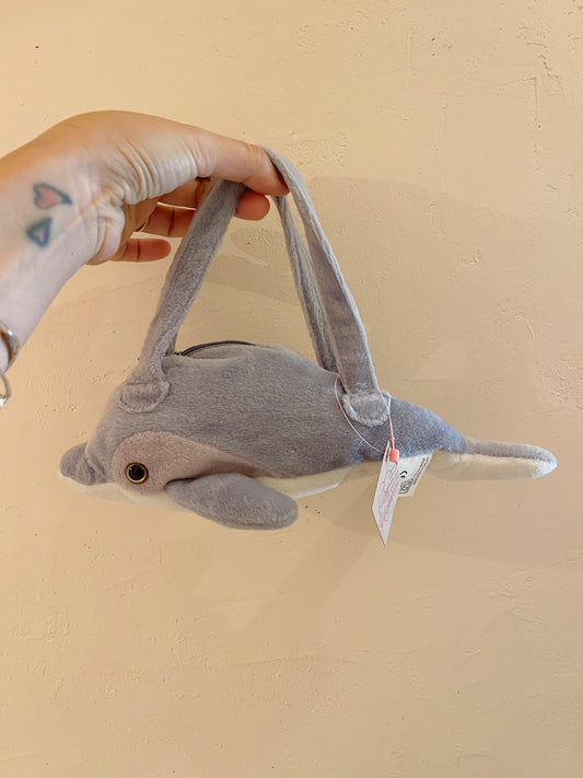 Mini Dolphin Plush Hand Bag
