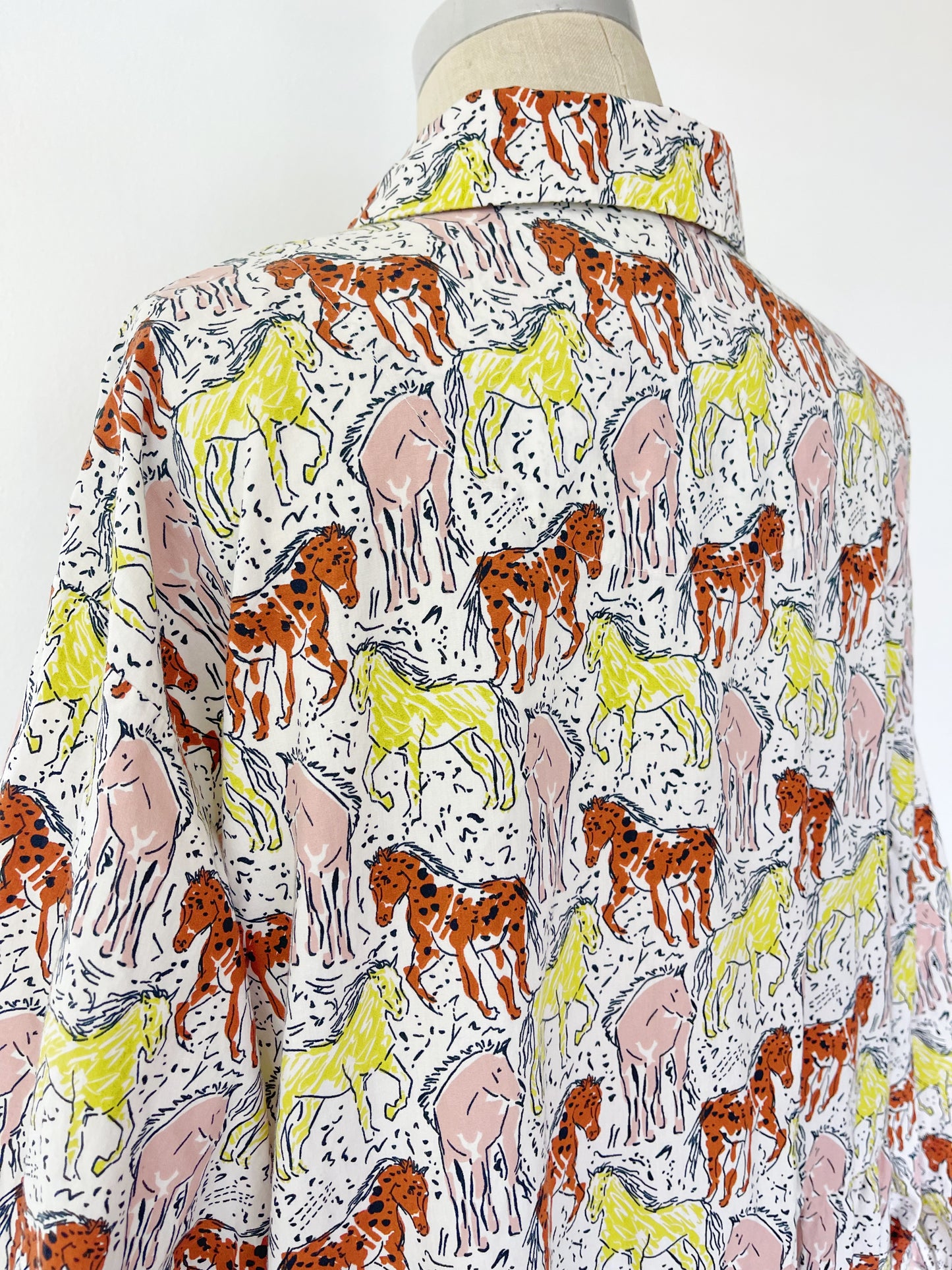 Many Horses Cotton Maxi Dress