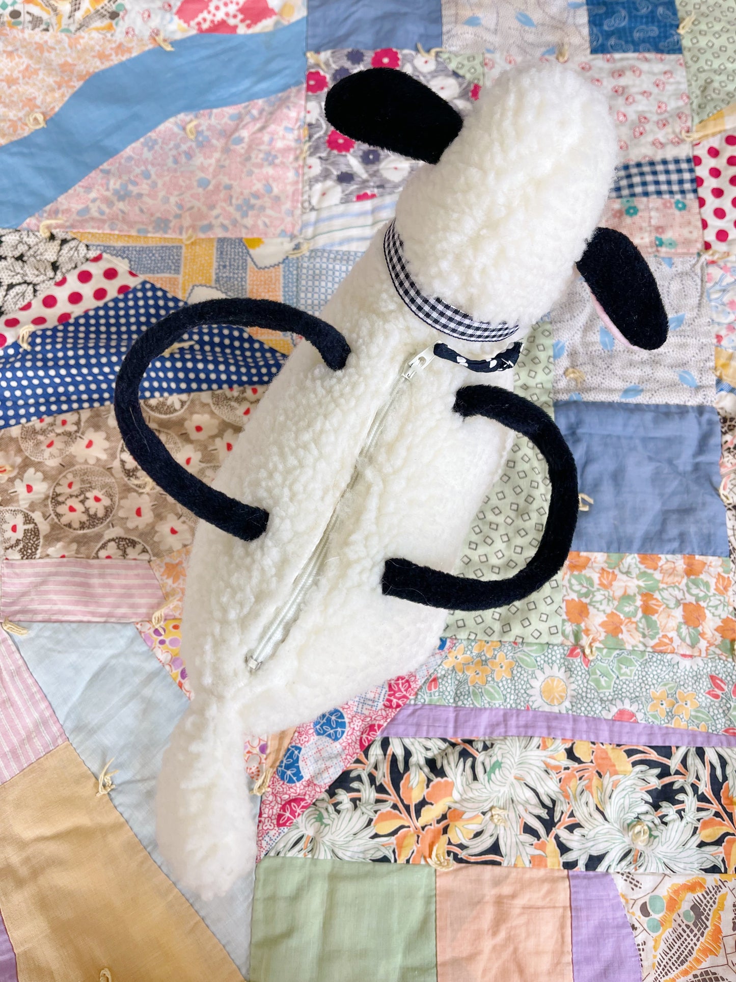 Black Sheep Plush Hand Bag Purse