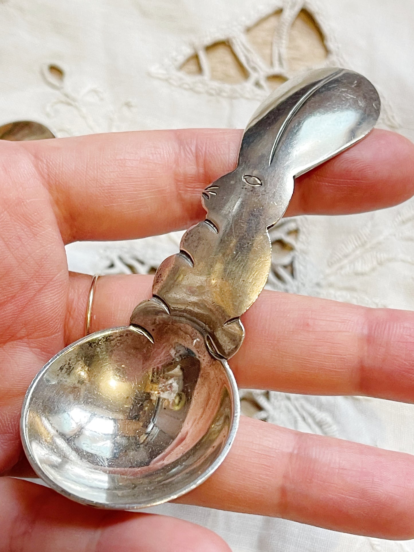 Vintage Rare Mexican Silver Fork and Spoon