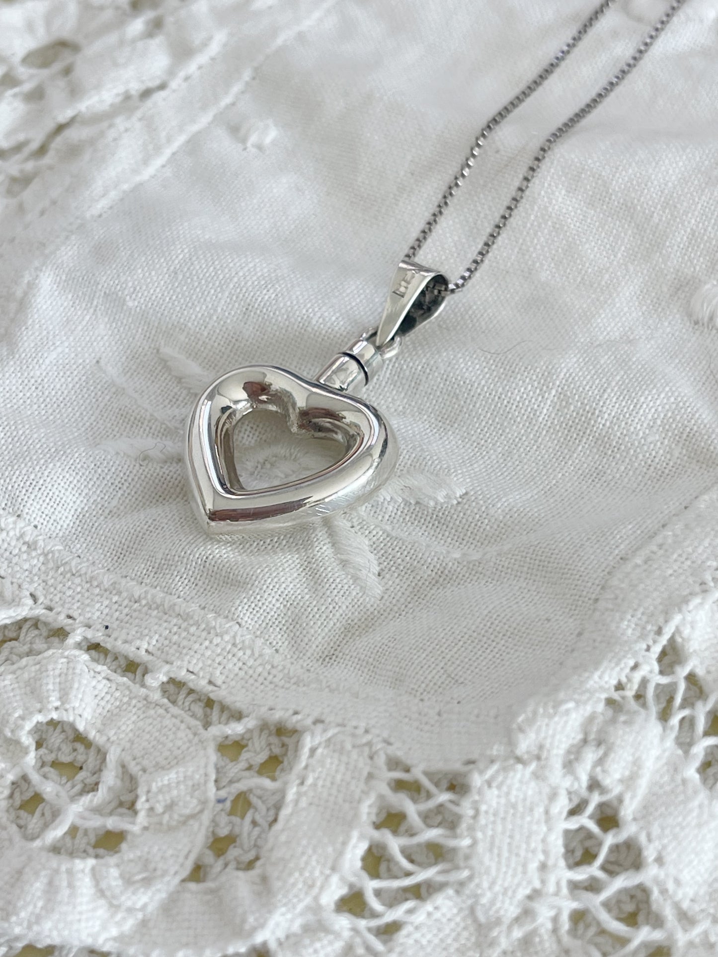 Heart Perfume Bottle Necklace