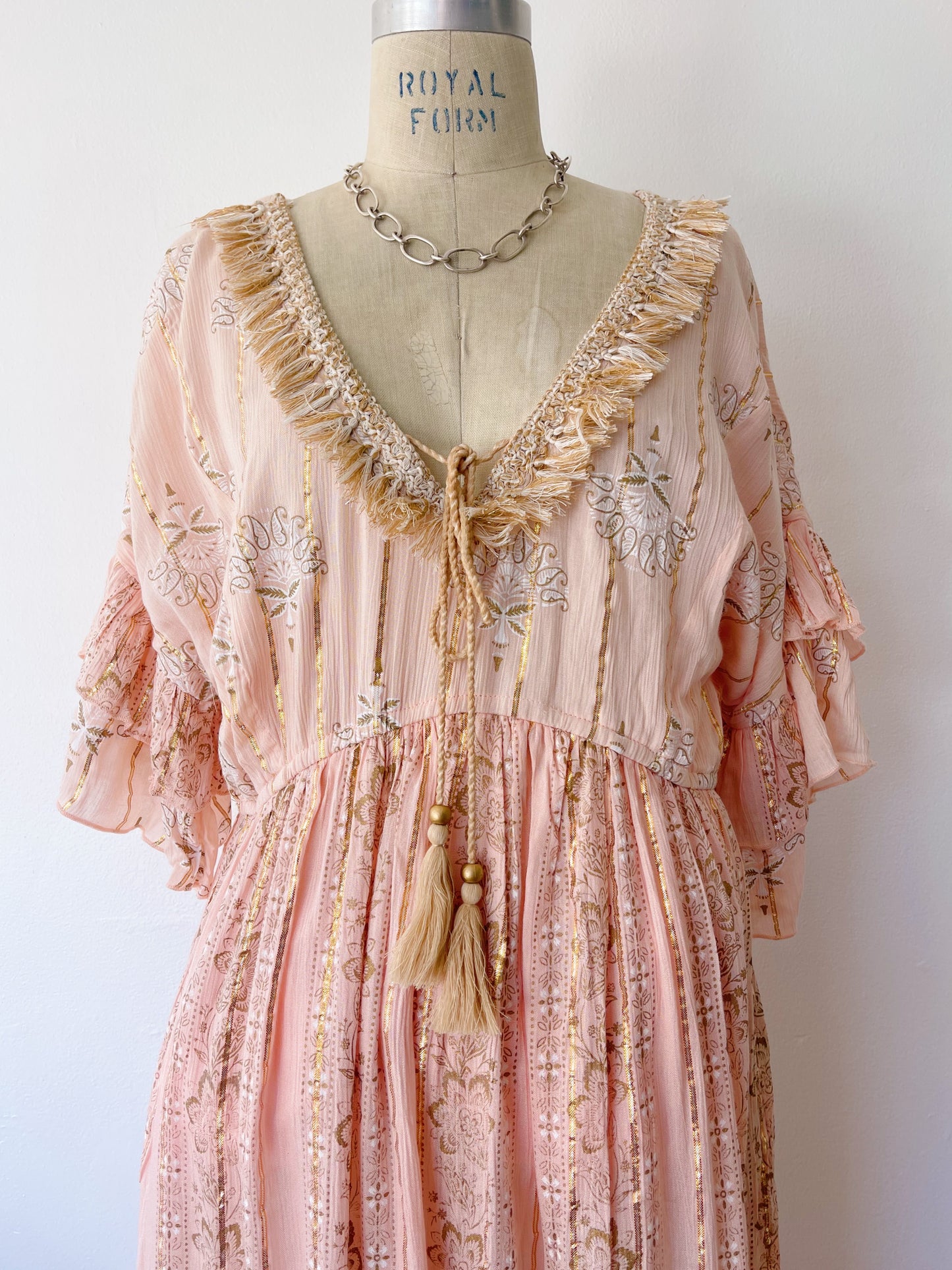 Baby Pink Vacances Long Dress