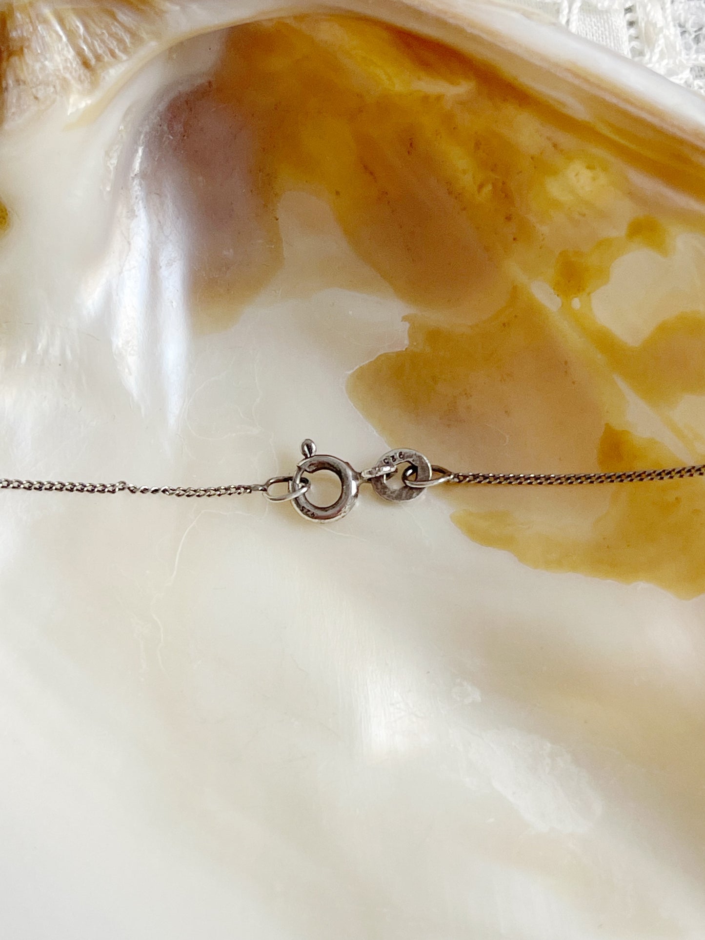Vintage K Stamp Necklace