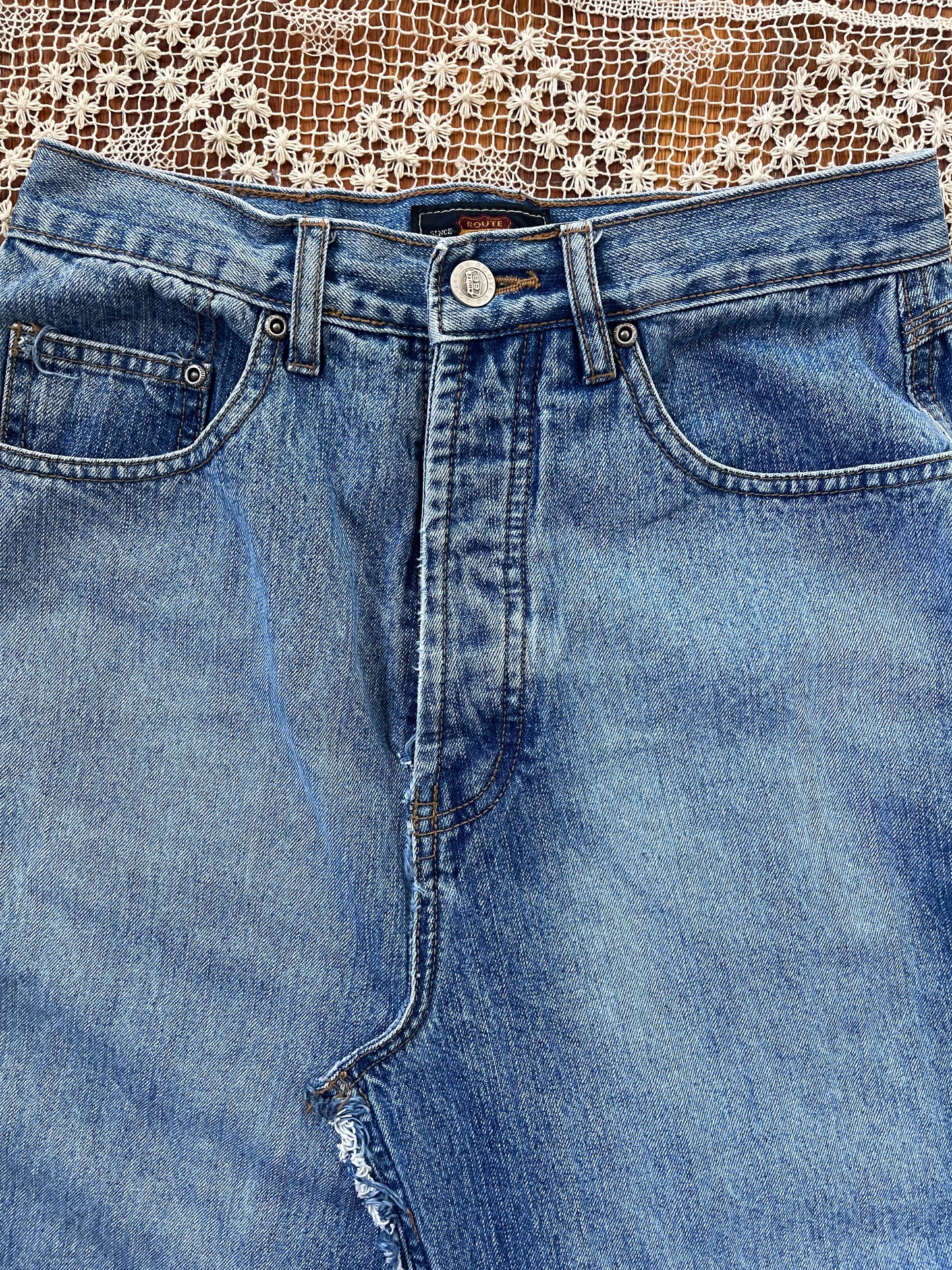 Remake Denim Maxi Skirt