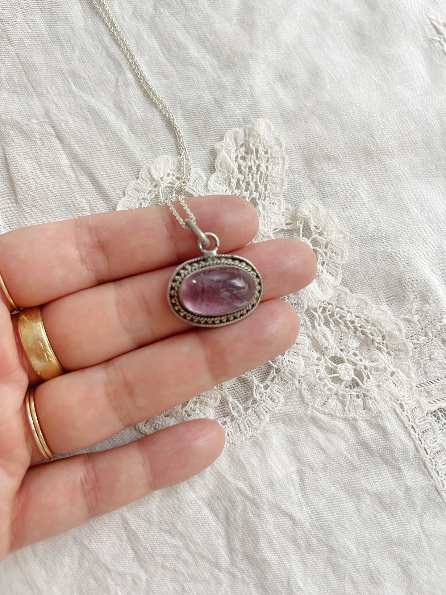 Vintage Amethyst Necklace