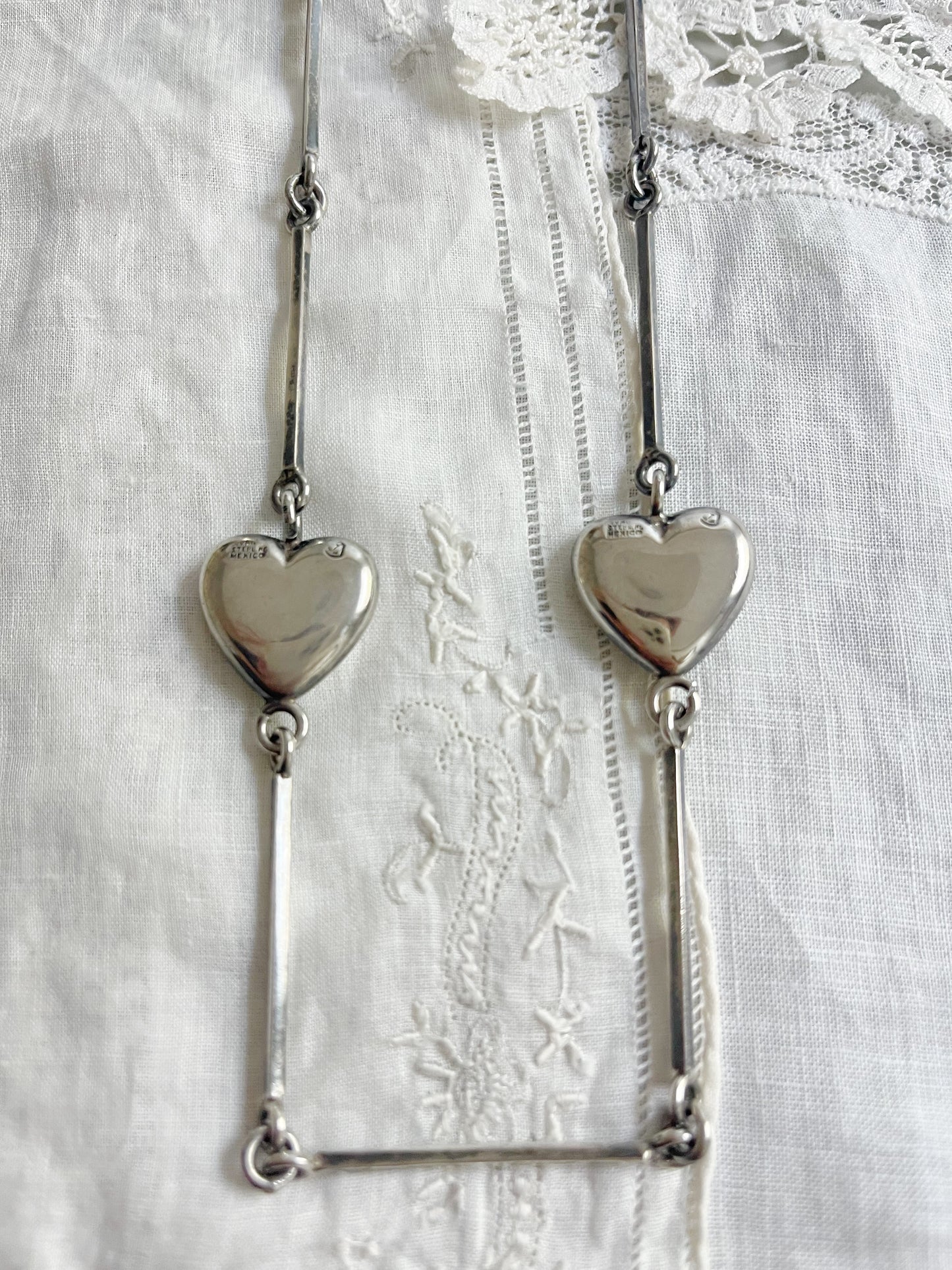 Vintage Avanti Silver Heart Necklace