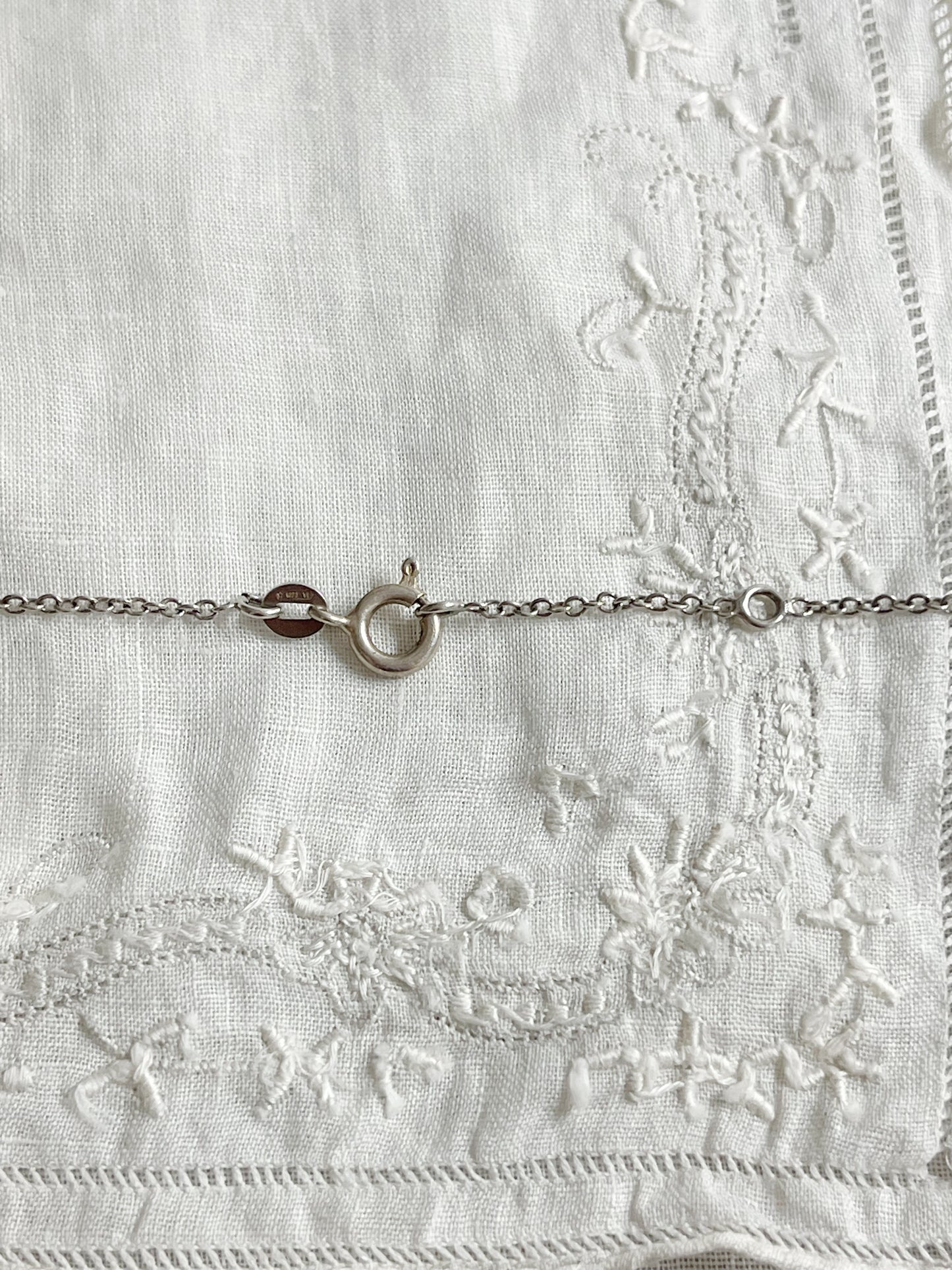Vintage Mexican Silver Heart Necklace